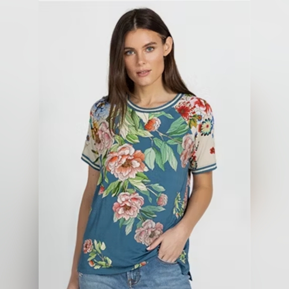 Johnny Was Tops - Johnny Was Romano Raglan Tee Size XL